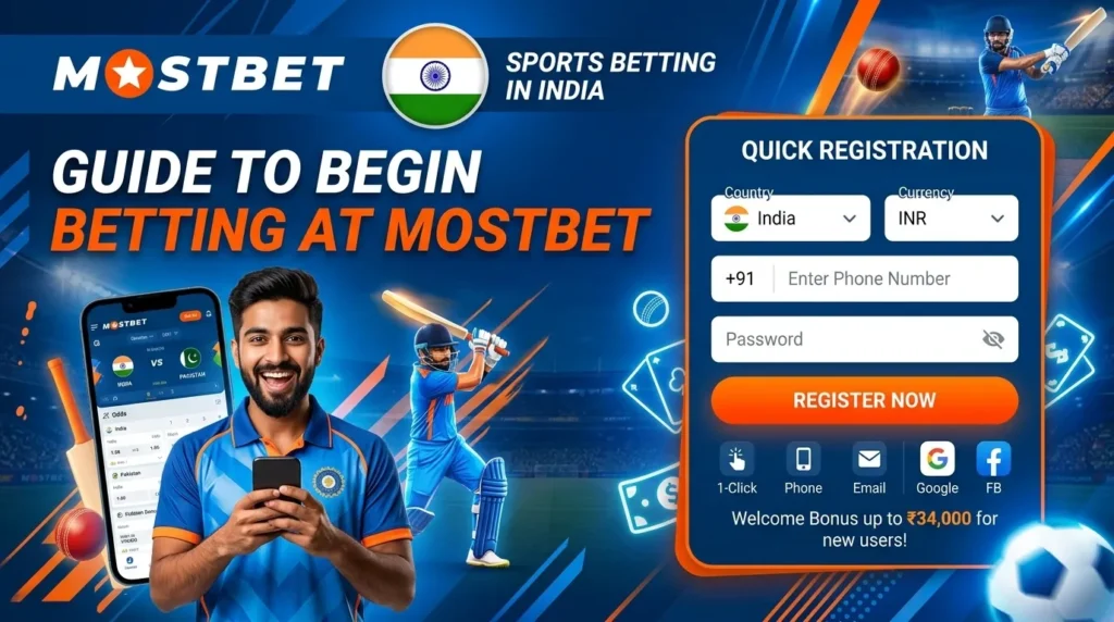 How to register and log in at Mostbet India